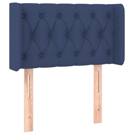 vidaXL Testiera ad Orecchio Blu 83x16x78/88cm in Tessuto