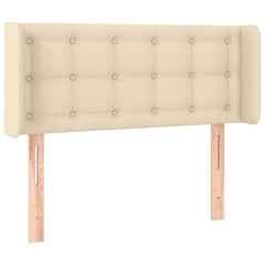 vidaXL Testiera ad Orecchio Crema 83x16x78/88 cm in Tessuto