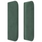 vidaXL Testiera ad Orecchio Verde Scuro 103x16x78/88 cm in Velluto vidaXL Testiera ad Orecchio Verde Scuro 103x16x78/88 cm in Velluto