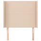 vidaXL Testiera ad Orecchio Cappuccino 83x16x118/128 cm in Similpelle vidaXL Testiera ad Orecchio Cappuccino 83x16x118/128 cm in Similpelle