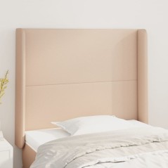 vidaXL Testiera ad Orecchio Cappuccino 103x23x118/128 cm in Similpelle