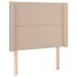 vidaXL Testiera ad Orecchio Cappuccino 83x16x118/128 cm in Similpelle vidaXL Testiera ad Orecchio Cappuccino 83x16x118/128 cm in Similpelle