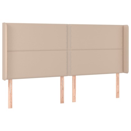 vidaXL Testiera ad Orecchio Cappuccino 163x16x118/128 cm in Similpelle