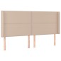 vidaXL Testiera ad Orecchio Cappuccino 163x16x118/128 cm in Similpelle vidaXL Testiera ad Orecchio Cappuccino 163x16x118/128 cm in Similpelle