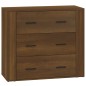 Credenza Rovere Marrone 80x33x70 cm in Legno Multistrato Credenza Rovere Marrone 80x33x70 cm in Legno Multistrato