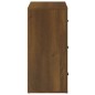 Credenza Rovere Marrone 80x33x70 cm in Legno Multistrato Credenza Rovere Marrone 80x33x70 cm in Legno Multistrato