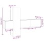 vidaXL Set Mobili Porta TV 3 pz Rovere Fumo in Legno Multistrato vidaXL Set Mobili Porta TV 3 pz Rovere Fumo in Legno Multistrato