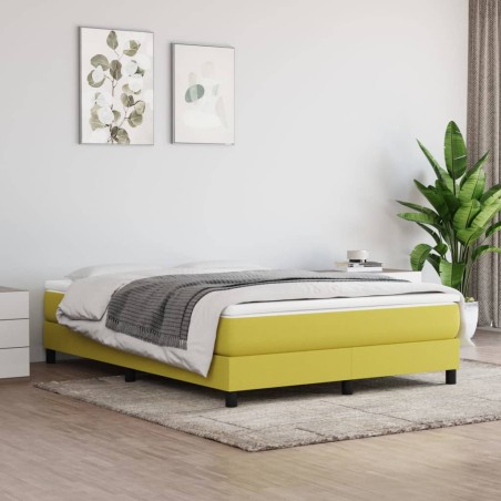 vidaXL Giroletto senza Materasso Verde 140x200 cm in Tessuto