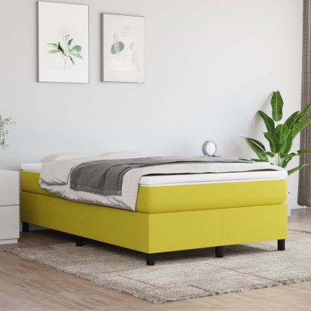 vidaXL Giroletto senza Materasso Verde 120x200 cm Tessuto