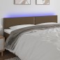vidaXL Testiera a LED Marrone Scuro 160x5x78/88 cm in Tessuto vidaXL Testiera a LED Marrone Scuro 160x5x78/88 cm in Tessuto