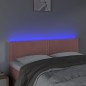 vidaXL Testiera a LED Rosa 144x5x78/88 cm in Velluto vidaXL Testiera a LED Rosa 144x5x78/88 cm in Velluto