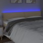vidaXL Testiera a LED Crema 160x5x78/88 cm in Tessuto vidaXL Testiera a LED Crema 160x5x78/88 cm in Tessuto