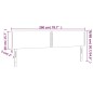 vidaXL Testiera a LED Grigio 200x5x78/88 cm in Similpelle vidaXL Testiera a LED Grigio 200x5x78/88 cm in Similpelle