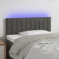 vidaXL Testiera a LED Grigio Scuro 80x5x78/88 cm in Velluto vidaXL Testiera a LED Grigio Scuro 80x5x78/88 cm in Velluto