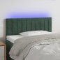vidaXL Testiera a LED Verde Scuro 80x5x78/88 cm in Velluto vidaXL Testiera a LED Verde Scuro 80x5x78/88 cm in Velluto