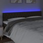 vidaXL Testiera a LED Marrone Scuro 180x7x78/88 cm in Tessuto vidaXL Testiera a LED Marrone Scuro 180x7x78/88 cm in Tessuto