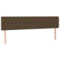vidaXL Testiera a LED Marrone Scuro 180x7x78/88 cm in Tessuto vidaXL Testiera a LED Marrone Scuro 180x7x78/88 cm in Tessuto