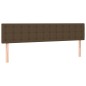 vidaXL Testiera a LED Marrone Scuro 180x5x78/88 cm in Tessuto vidaXL Testiera a LED Marrone Scuro 180x5x78/88 cm in Tessuto