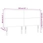 vidaXL Testiera a LED Marrone Scuro 160x5x118/128 cm in Tessuto vidaXL Testiera a LED Marrone Scuro 160x5x118/128 cm in Tessuto