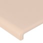 vidaXL Testiera a LED Cappuccino 200x5x118/128 cm in Similpelle