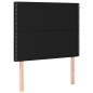 vidaXL Testiera a LED Nera 80x5x118/128 cm in Tessuto vidaXL Testiera a LED Nera 80x5x118/128 cm in Tessuto