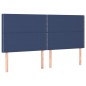 vidaXL Testiera a LED Blu 180x5x118/128 cm in Tessuto vidaXL Testiera a LED Blu 180x5x118/128 cm in Tessuto