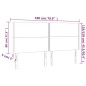 vidaXL Testiera a LED Blu 180x5x118/128 cm in Tessuto vidaXL Testiera a LED Blu 180x5x118/128 cm in Tessuto