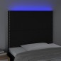 vidaXL Testiera a LED Nera 100x5x118/128 cm in Tessuto vidaXL Testiera a LED Nera 100x5x118/128 cm in Tessuto
