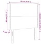 vidaXL Testiera a LED Rosa 80x5x118/128 cm in Velluto vidaXL Testiera a LED Rosa 80x5x118/128 cm in Velluto