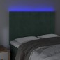 vidaXL Testiera a LED Verde Scuro 144x5x118/128cm in Velluto vidaXL Testiera a LED Verde Scuro 144x5x118/128cm in Velluto