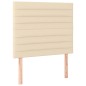 vidaXL Testiera a LED crema 90x5x118/128 cm in Tessuto vidaXL Testiera a LED crema 90x5x118/128 cm in Tessuto