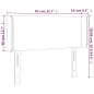 vidaXL Testiera Cappuccino a LED 83x16x78/88 cm in Similpelle vidaXL Testiera Cappuccino a LED 83x16x78/88 cm in Similpelle