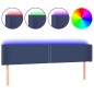vidaXL Testiera a LED Blu 163x16x78/88 cm in Tessuto vidaXL Testiera a LED Blu 163x16x78/88 cm in Tessuto