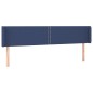 vidaXL Testiera a LED Blu 163x16x78/88 cm in Tessuto vidaXL Testiera a LED Blu 163x16x78/88 cm in Tessuto