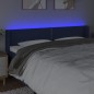 vidaXL Testiera a LED Blu 163x16x78/88 cm in Tessuto vidaXL Testiera a LED Blu 163x16x78/88 cm in Tessuto