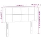vidaXL Testiera a LED Grigio Scuro 83x16x78/88 cm in Tessuto