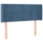 vidaXL Testiera a LED Blu Scuro 83x16x78/88 cm in Velluto vidaXL Testiera a LED Blu Scuro 83x16x78/88 cm in Velluto