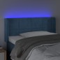 vidaXL Testiera a LED Blu Scuro 83x16x78/88 cm in Velluto vidaXL Testiera a LED Blu Scuro 83x16x78/88 cm in Velluto