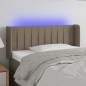 vidaXL Testiera a LED Tortora 83x16x78/88 cm in Tessuto vidaXL Testiera a LED Tortora 83x16x78/88 cm in Tessuto