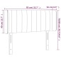 vidaXL Testiera a LED Tortora 83x16x78/88 cm in Tessuto vidaXL Testiera a LED Tortora 83x16x78/88 cm in Tessuto