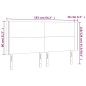 vidaXL Testiera a LED Marrone Scuro 163x16x118/128 cm in Tessuto vidaXL Testiera a LED Marrone Scuro 163x16x118/128 cm in Tessuto