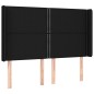 vidaXL Testiera a LED Nera 147x16x118/128 cm in Tessuto vidaXL Testiera a LED Nera 147x16x118/128 cm in Tessuto