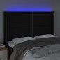 vidaXL Testiera a LED Nera 147x16x118/128 cm in Tessuto vidaXL Testiera a LED Nera 147x16x118/128 cm in Tessuto