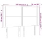 vidaXL Testiera a LED Nera 147x16x118/128 cm in Tessuto vidaXL Testiera a LED Nera 147x16x118/128 cm in Tessuto