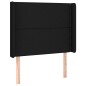 vidaXL Testiera a LED Nera 83x16x118/128 cm in Tessuto vidaXL Testiera a LED Nera 83x16x118/128 cm in Tessuto