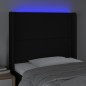 vidaXL Testiera a LED Nera 83x16x118/128 cm in Tessuto vidaXL Testiera a LED Nera 83x16x118/128 cm in Tessuto