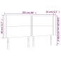 vidaXL Testiera a LED Tortora 203x16x118/128 cm in Tessuto vidaXL Testiera a LED Tortora 203x16x118/128 cm in Tessuto