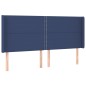 vidaXL Testiera a LED Blu 163x16x118/128 cm in Tessuto vidaXL Testiera a LED Blu 163x16x118/128 cm in Tessuto