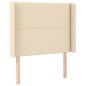 vidaXL Testiera a LED Crema 103x16x118/128 cm in Tessuto vidaXL Testiera a LED Crema 103x16x118/128 cm in Tessuto