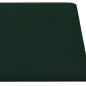 Pannelli Murali 12 pz Verde Scuro 60x30 cm in Velluto 2,16 m² Pannelli Murali 12 pz Verde Scuro 60x30 cm in Velluto 2,16 m²